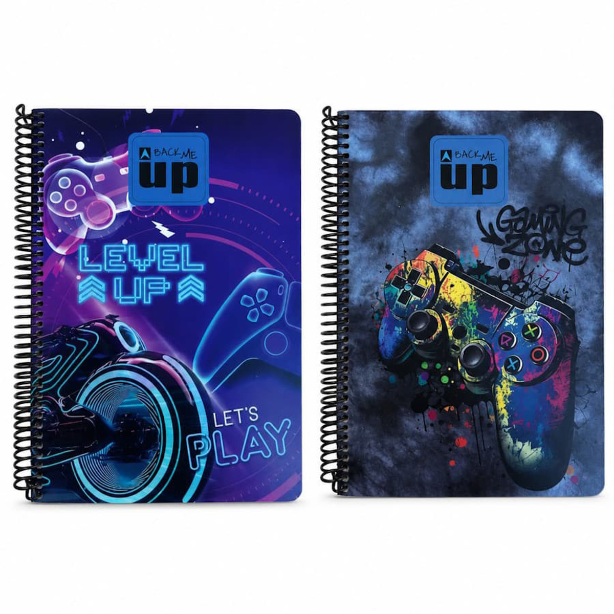 Εικόνα της Back Me Up Τετράδιο σπιράλ Game Zone-Secret Signal 17x25cm 2/θεμ. 70φ 357-37402 ( *Δύο σχέδια )
