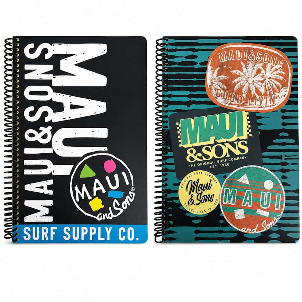 Εικόνα της Back Me Up Τετράδιο σπιράλ Stamps-Surf Supply 17x25cm 2/θεμ. 70φ 339-27402 ( *Δύο σχέδια )
