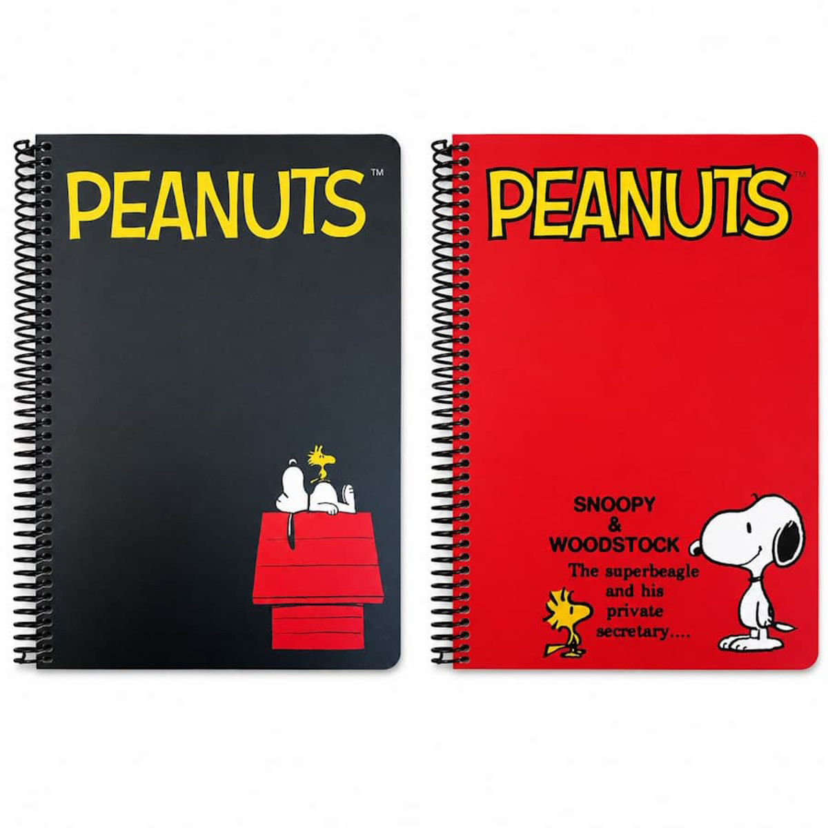 Εικόνα της Maui Τετράδιο σπιράλ Peanuts Snoopy Black+Red 17x25cm 2/θεμ. 70φ 365-11402 ( *Δύο σχέδια )