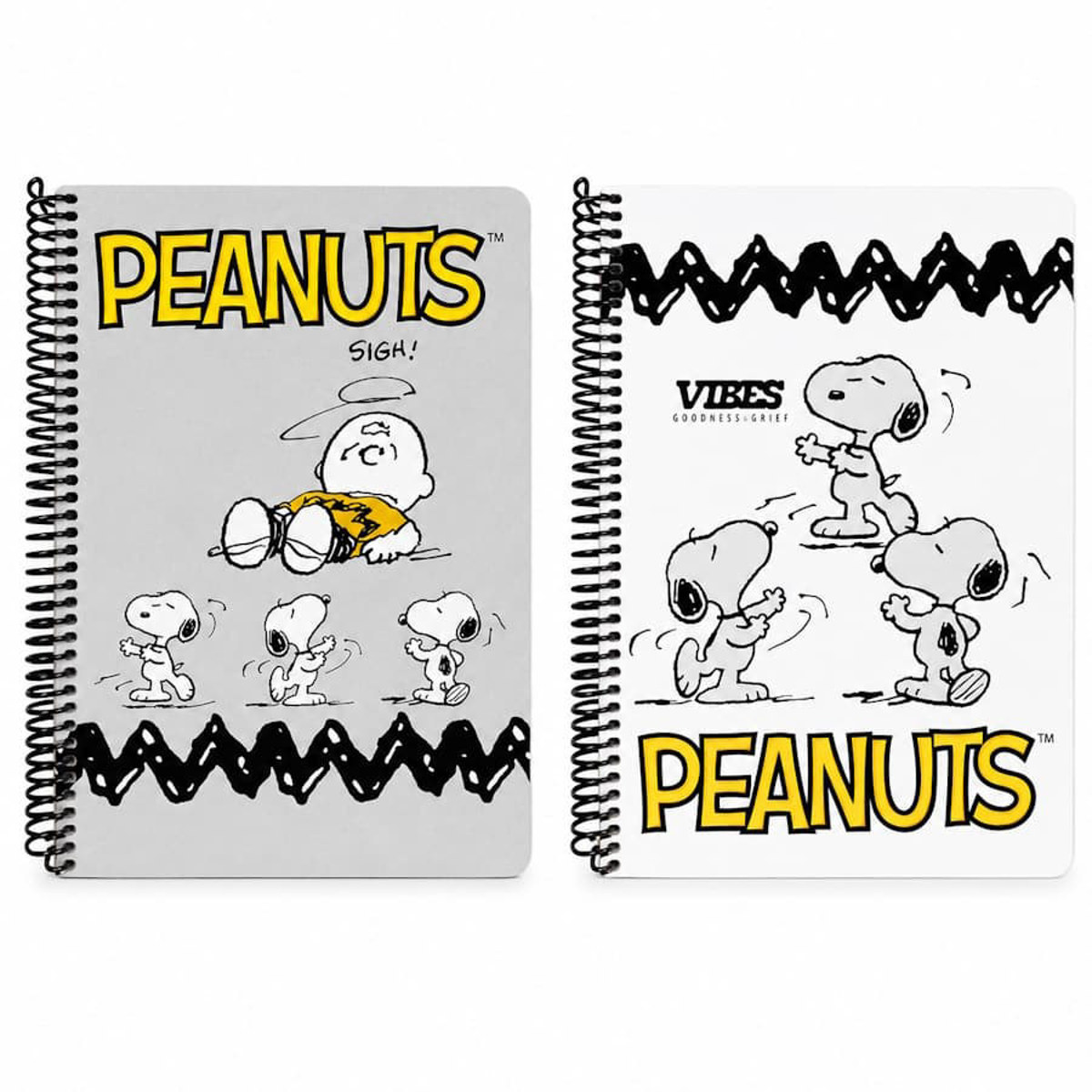 Εικόνα της Back Me Up Τετράδιο σπιράλ Peanuts Vibes-Sigh 17x25cm 2/θεμ. 70φ 365-10402 ( *Δύο σχέδια )