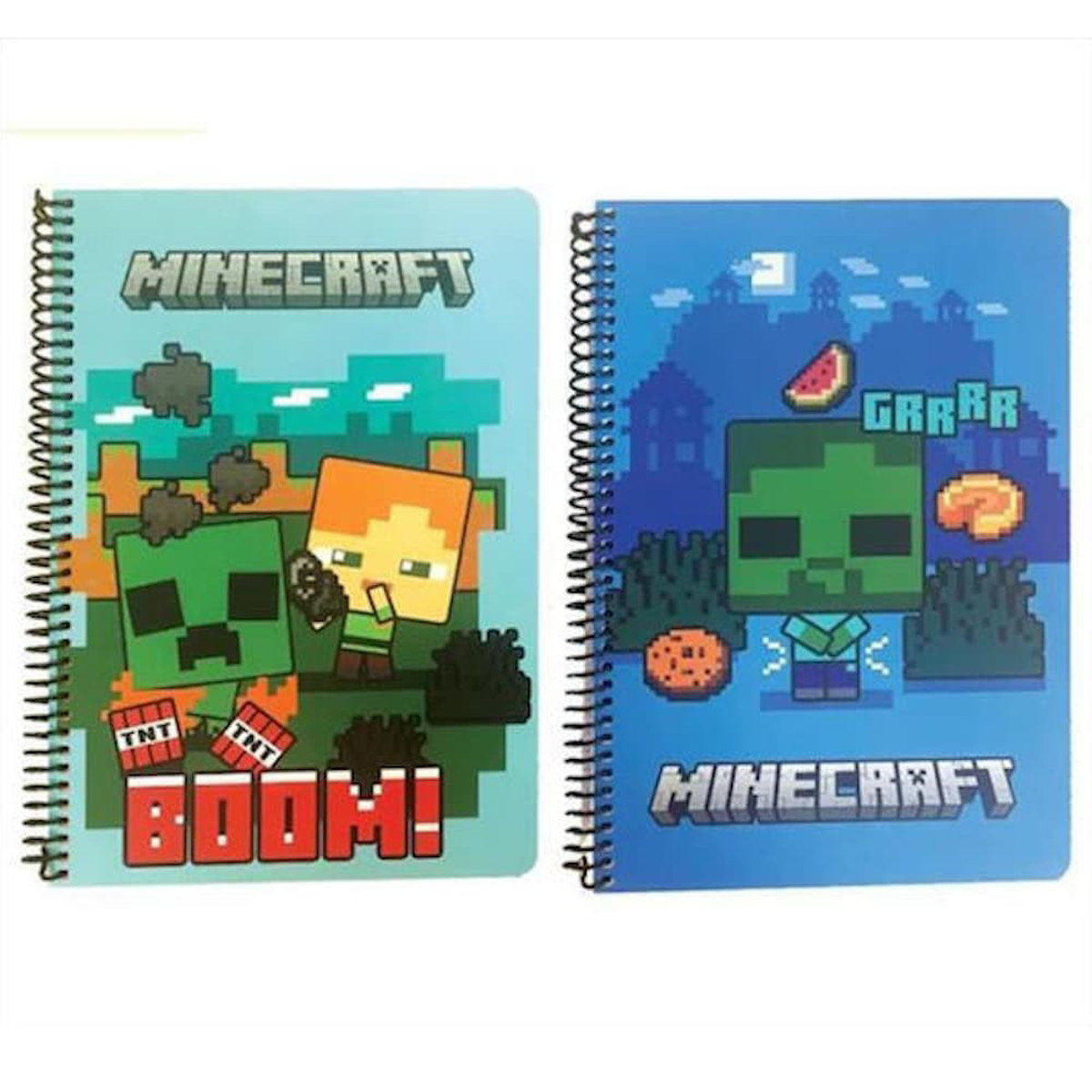 Εικόνα της Gim Τετράδιο σπιραλ Minecraft 2/Θεμ. 70φ. B5 4402 Assorts
