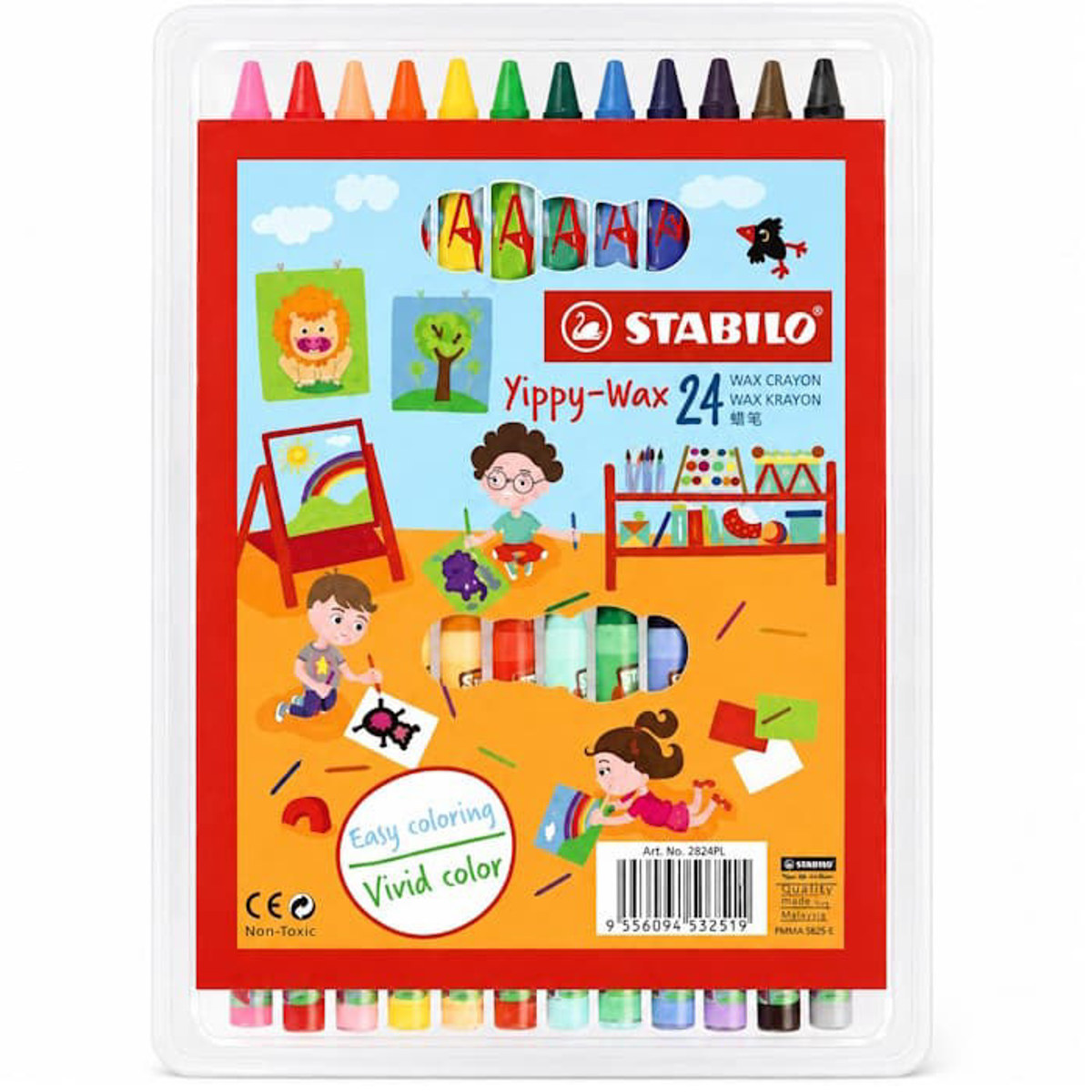 Εικόνα της Stabilo Κηρομπογιές 24τεμ. Yippy-Wax 2824/24