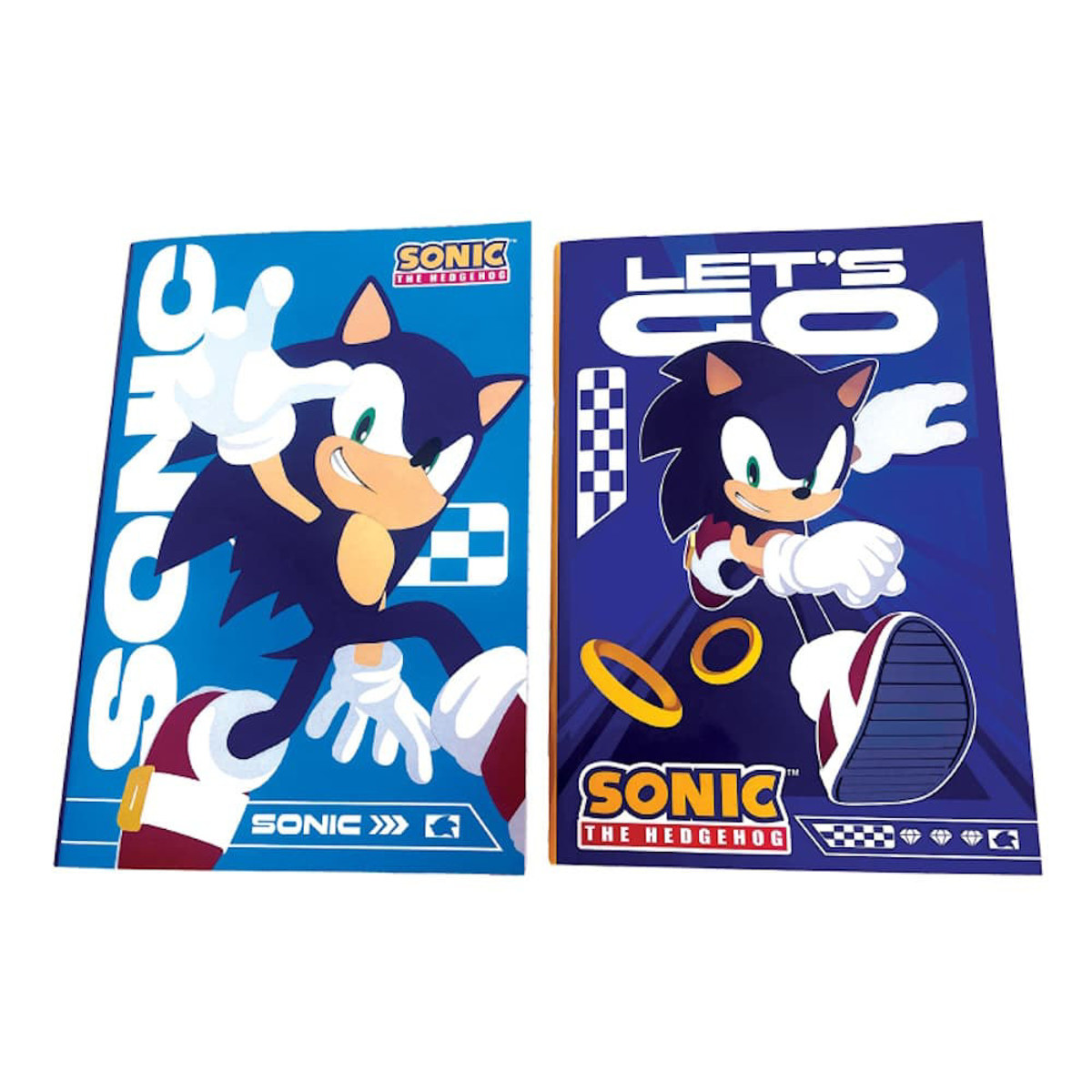 Εικόνα της Gim Τετράδιο καρφίτσα Sonic Classic 40φ.17x25cm 334-89400 2 σχέδια*