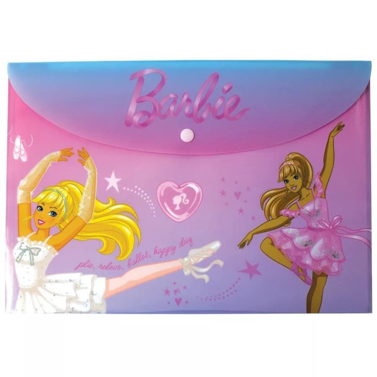 Εικόνα της Gim Ντοσιέ κουμπί Α4 PP Barbie 349-93580
