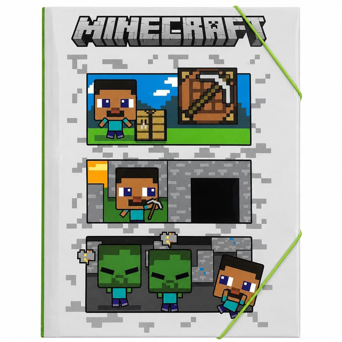 Εικόνα της Gim Ντοσιέ Α4 με λάστιχο Minecraft 316-04510