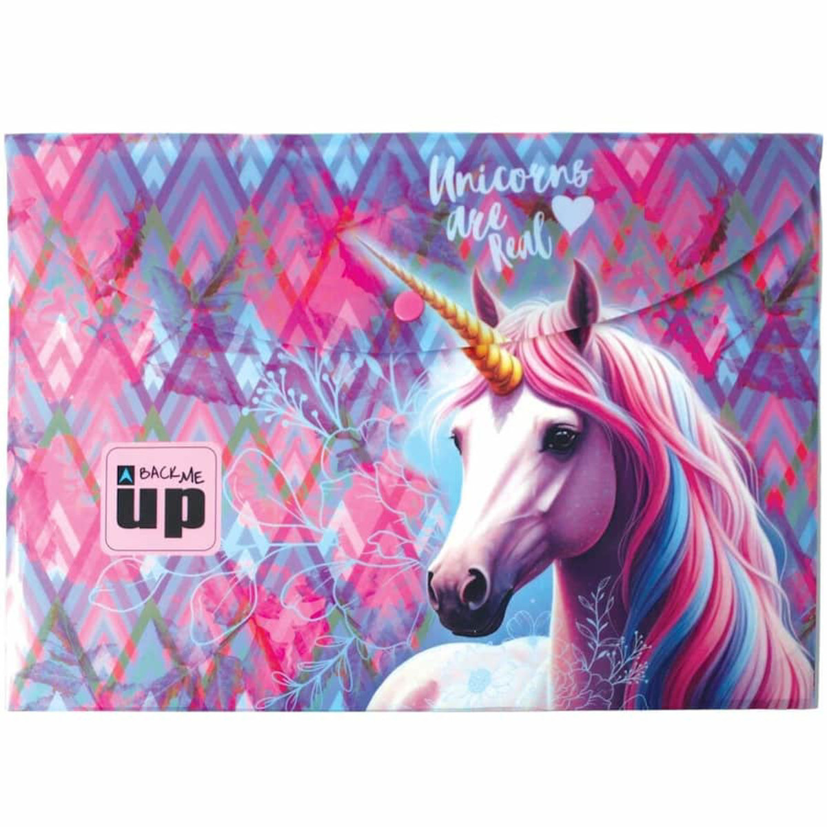 Εικόνα της Back Me Up Ντοσιέ κουμπί Α4 Pastel Unicorn 357-41580