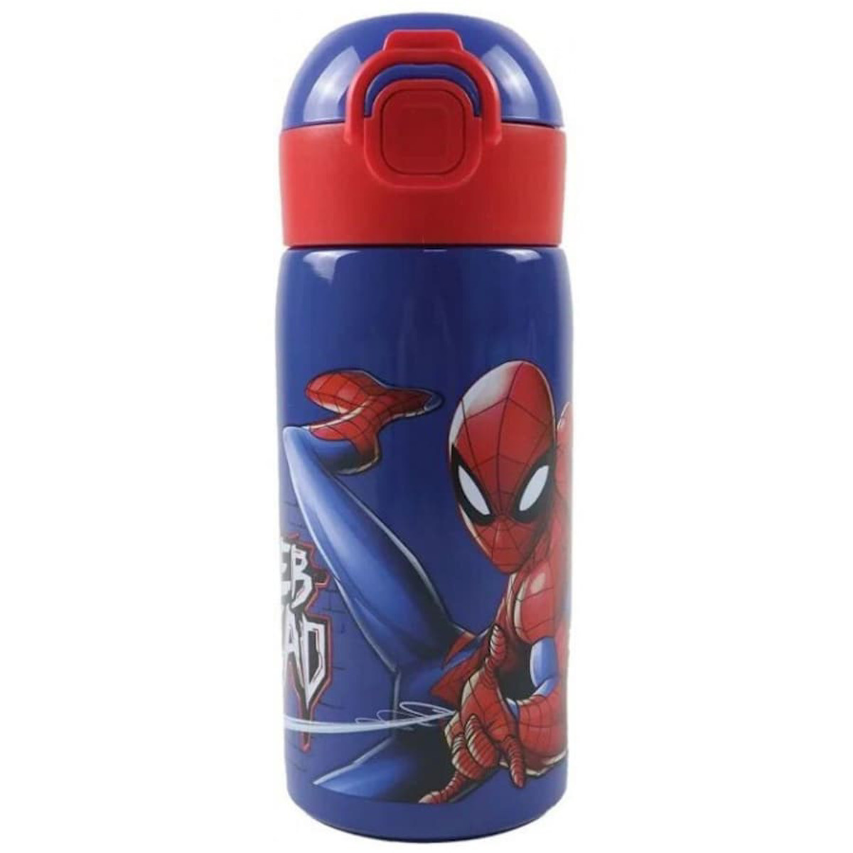 Εικόνα της Gim Παγούρι Ανοξείδωτο με καλαμάκι Spiderman 500ml 557-02199