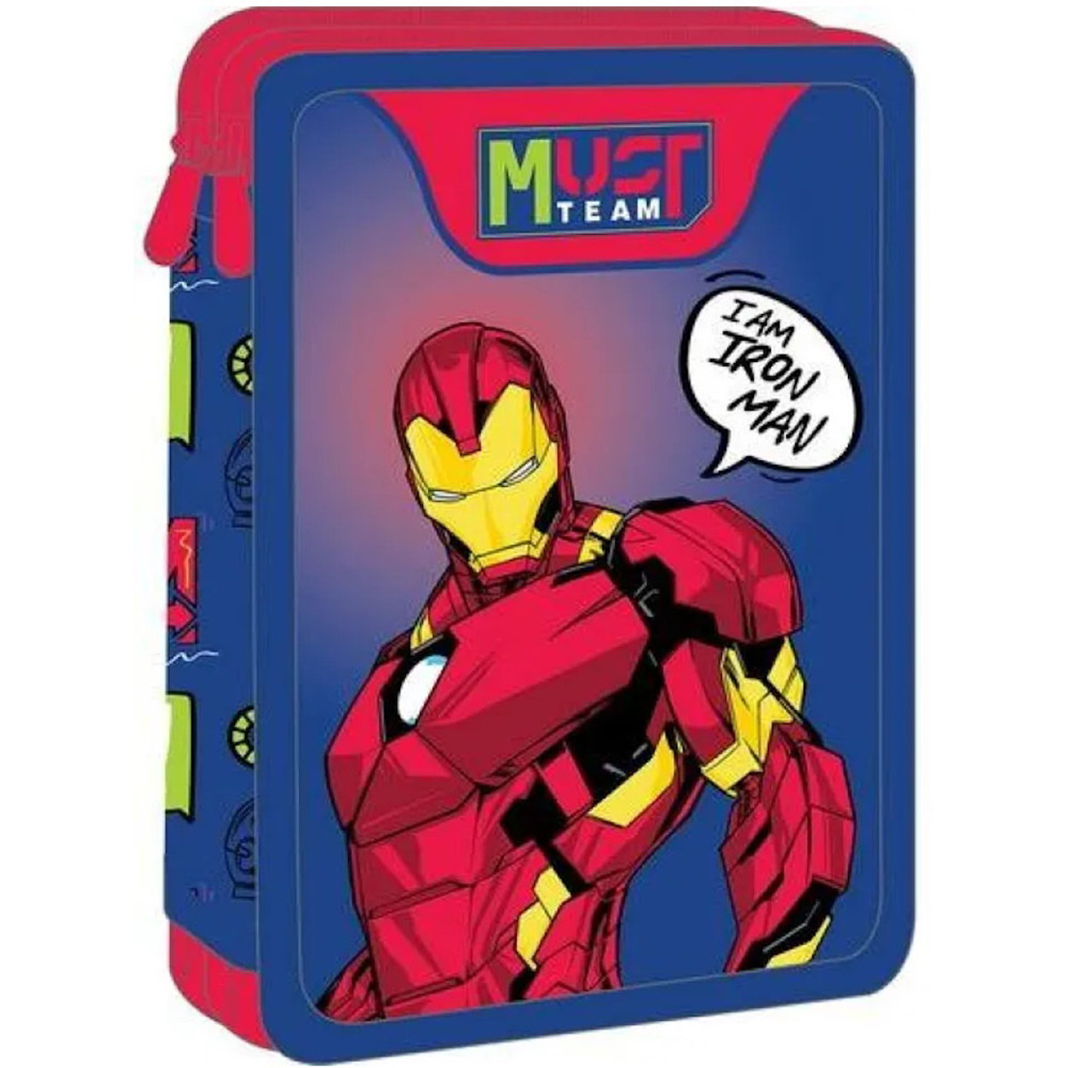 Εικόνα της Κασετίνα Must Team διπλή γεμάτη Avengers Ironman 000506379