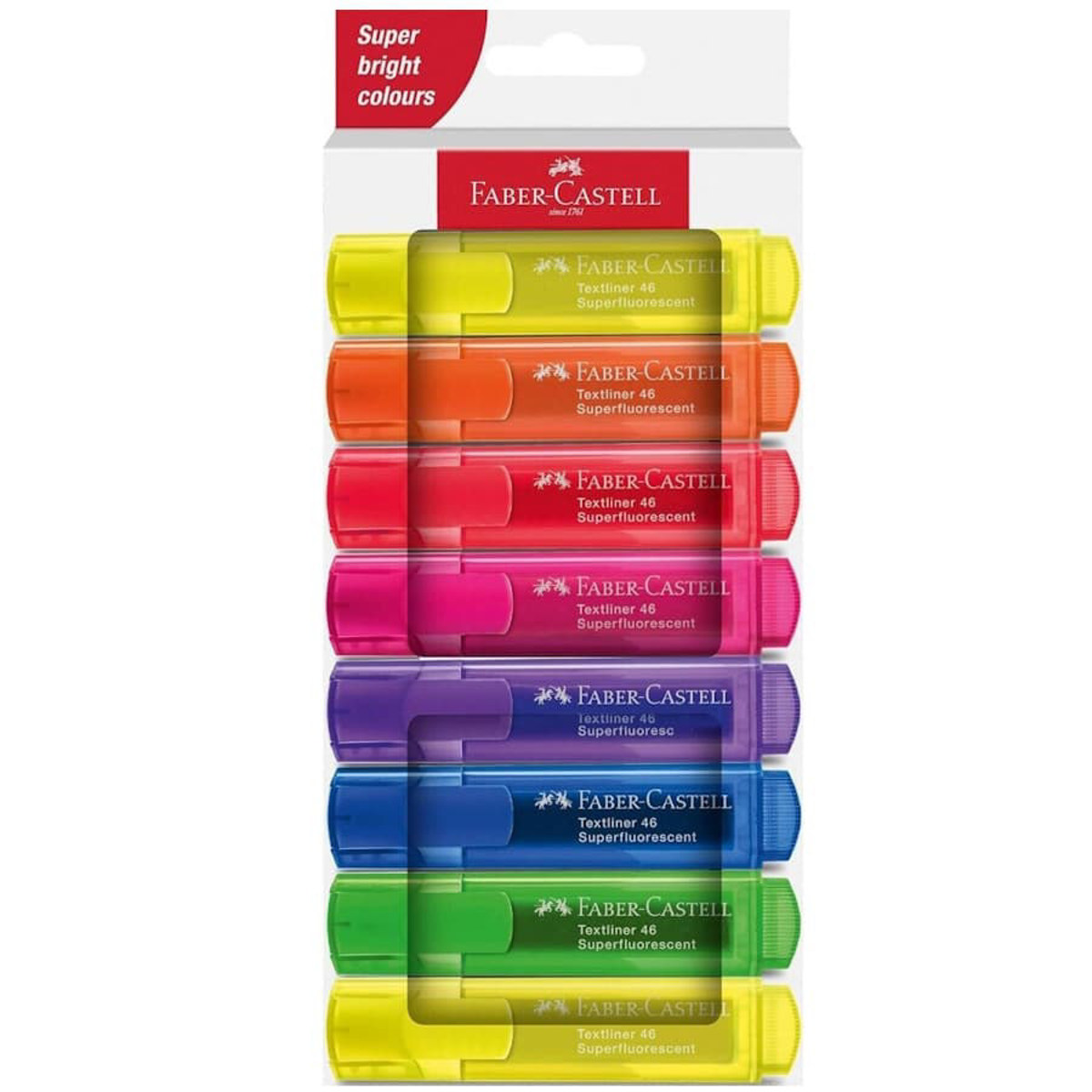 Εικόνα της Faber castell Μαρκαδόροι Υπογράμμισης Fluo set 8τμχ. 254648