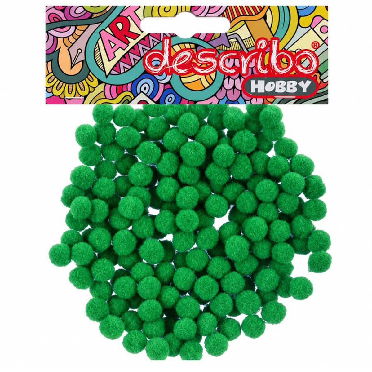 Εικόνα της Describo Μπάλες pompons 10mm πράσινο 200τεμ. DES-0111