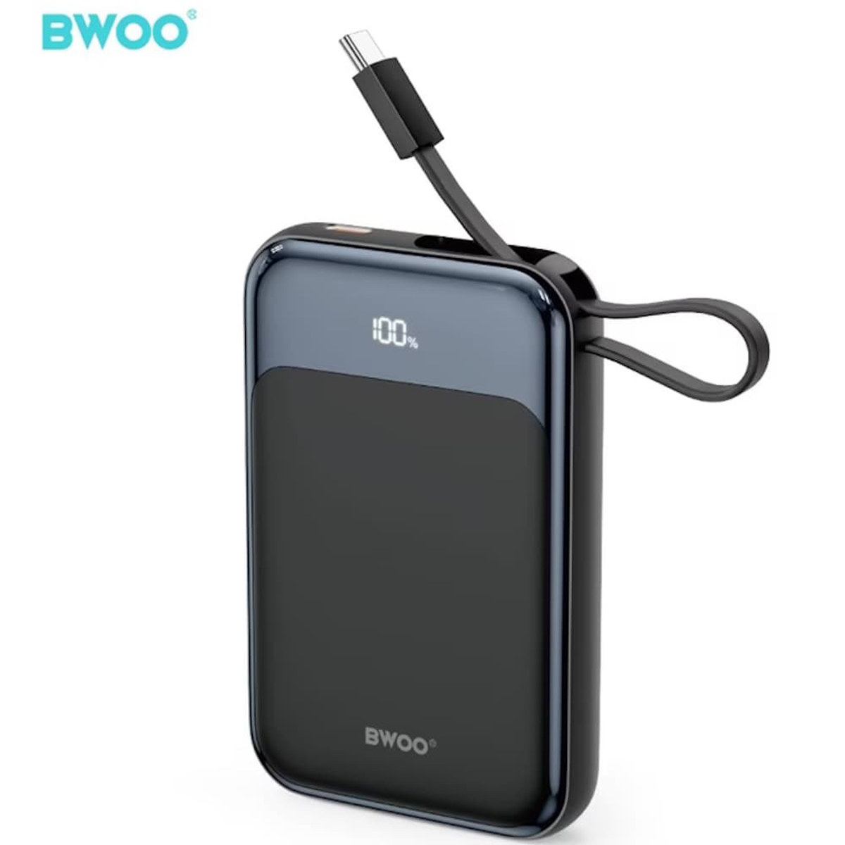 Εικόνα της BWOO Power Bank 10000mAh 20W με οθόνη black P-80