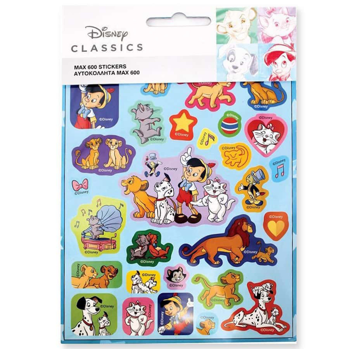 Εικόνα της Gim Αυτοκόλλητα παιδικά Max 600 Disney Classic 772-14879