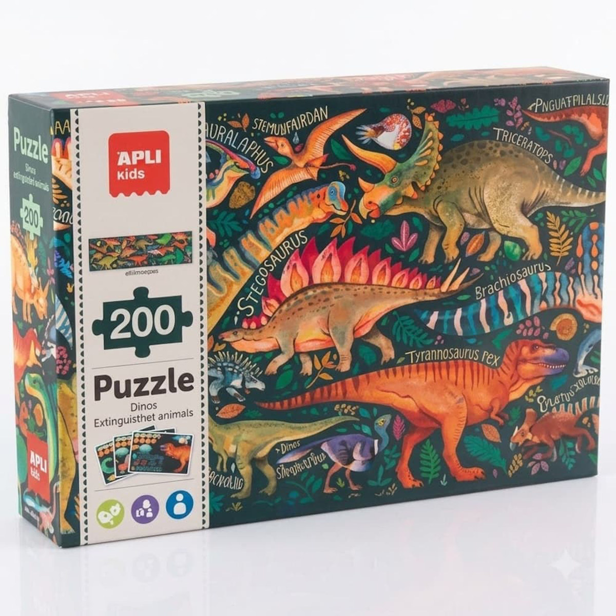 Εικόνα της Apli Kids Puzzle Extinct  Animals Dinosaurs 200τεμ. 20609