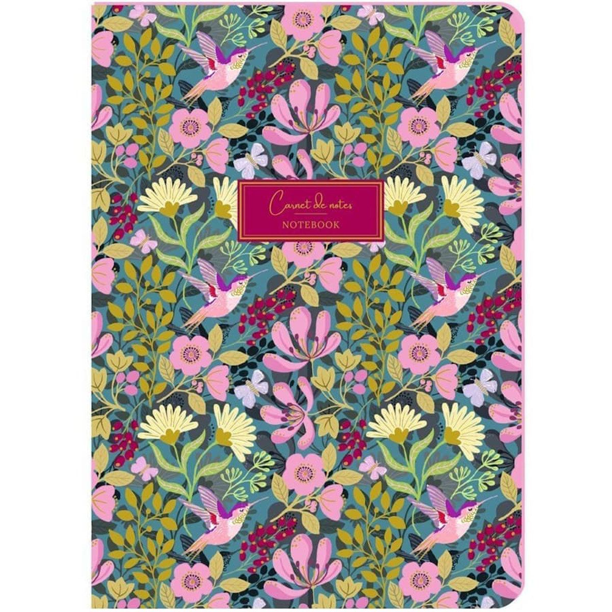 Εικόνα της Premium Paper Notebook Elegance Α5 ρηγέ Birds & Flowers PI25240