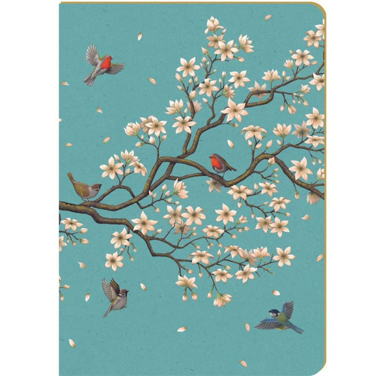 Εικόνα της Premium Paper Notebook Elegance Α5 ρηγέ Birds on a Branch PI25228