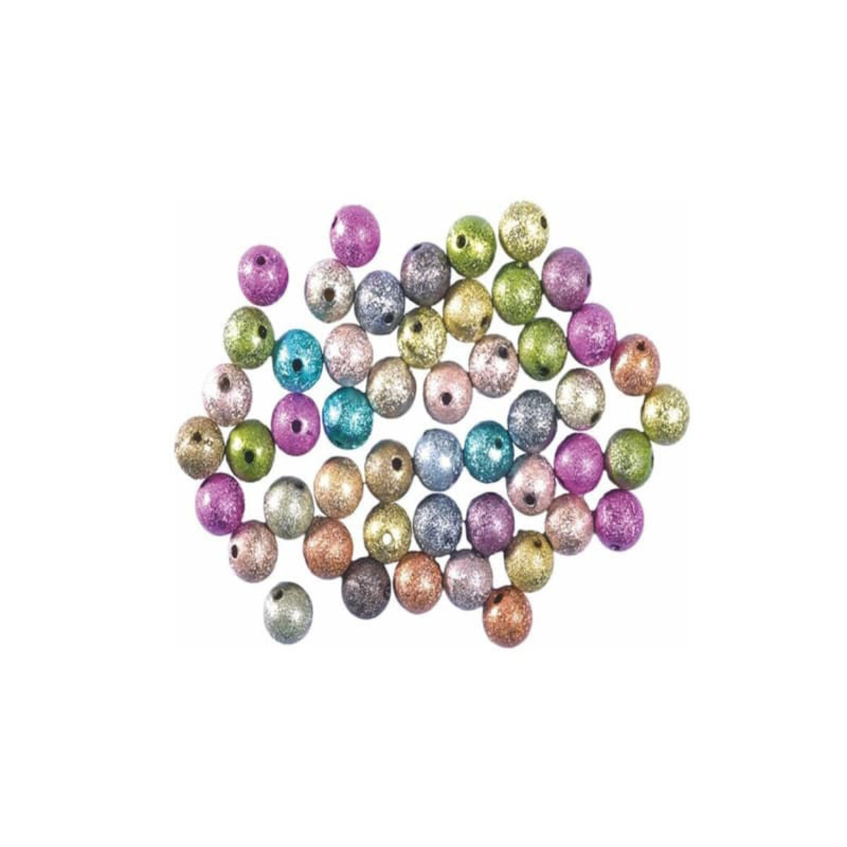 Εικόνα της Χάντρες Junior perle mat πολύχρωμες 50τεμ. 10mm 137509