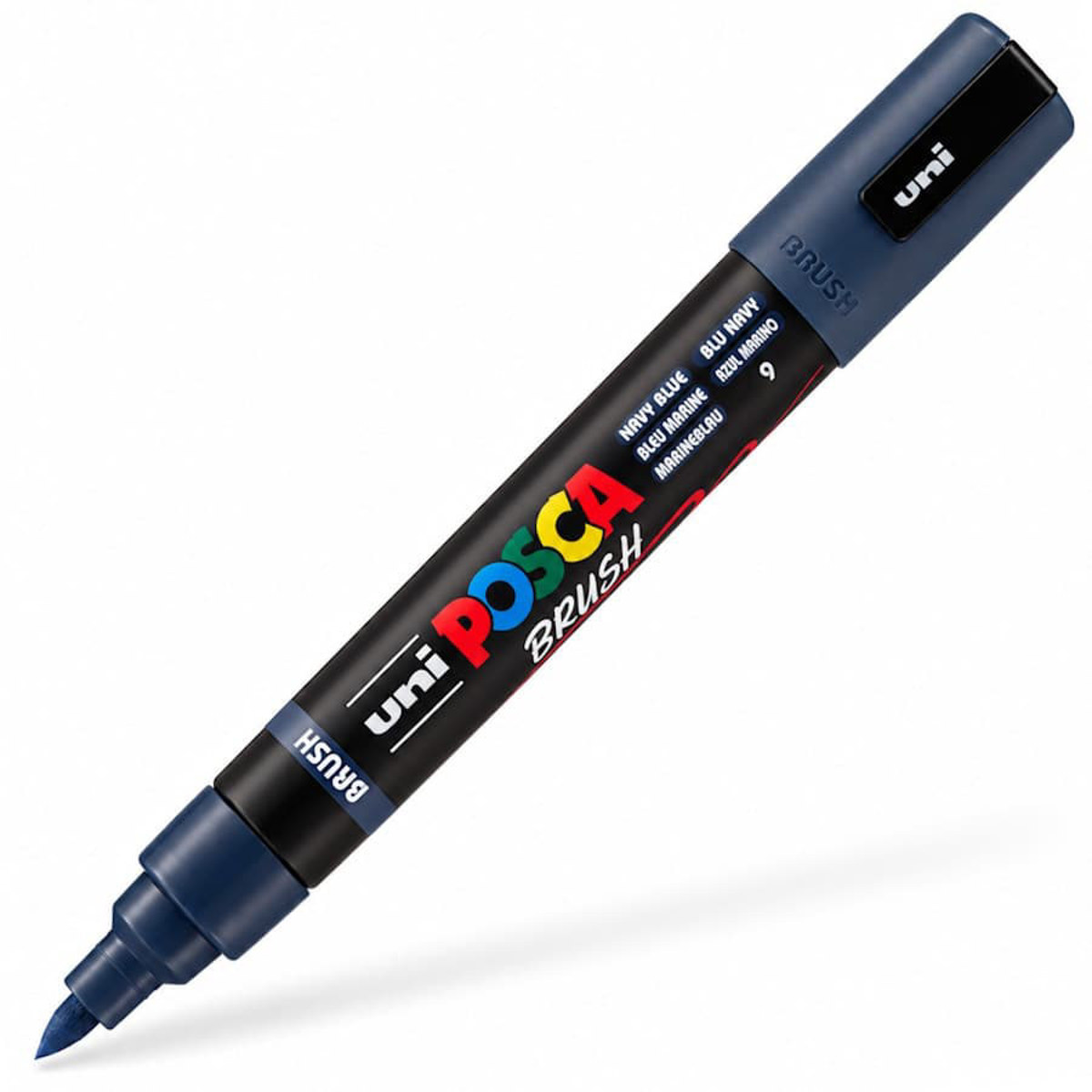 Εικόνα της Μαρκαδόροι Posca Brush Navy Blue 9 PC-5BR
