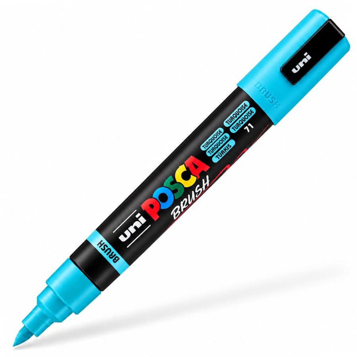 Εικόνα της Μαρκαδόρος Posca Brush Turquoise 71 PC-5BR
