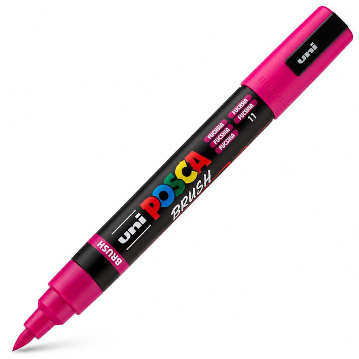 Εικόνα της Μαρκαδόρος Posca Brush Fuchsia 71 PC-5BR