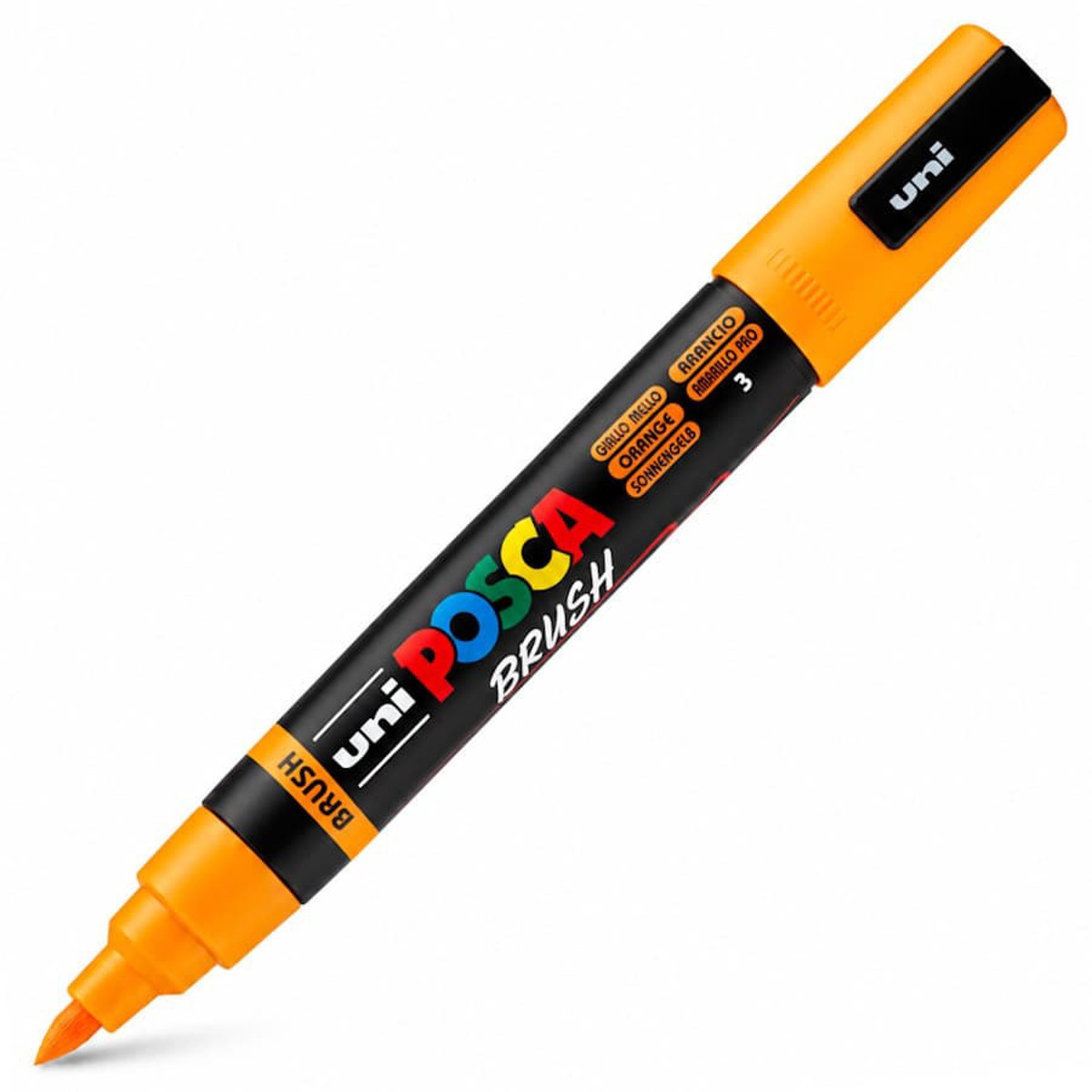 Εικόνα της Μαρκαδόρος Posca Brush Orangre 3 PC-5BR