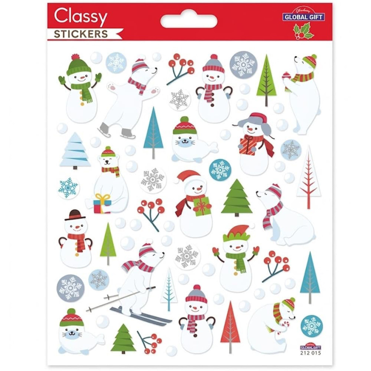 Εικόνα της Global Gift Αυτοκόλλητα classy Christmas 15x17cm 212015