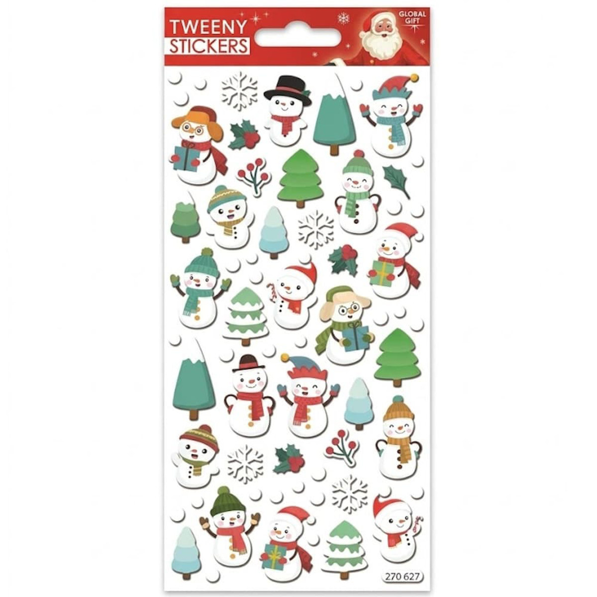 Εικόνα της Global Gift Αυτοκόλλητα tweeny Christmas 9x17.5cm 270627