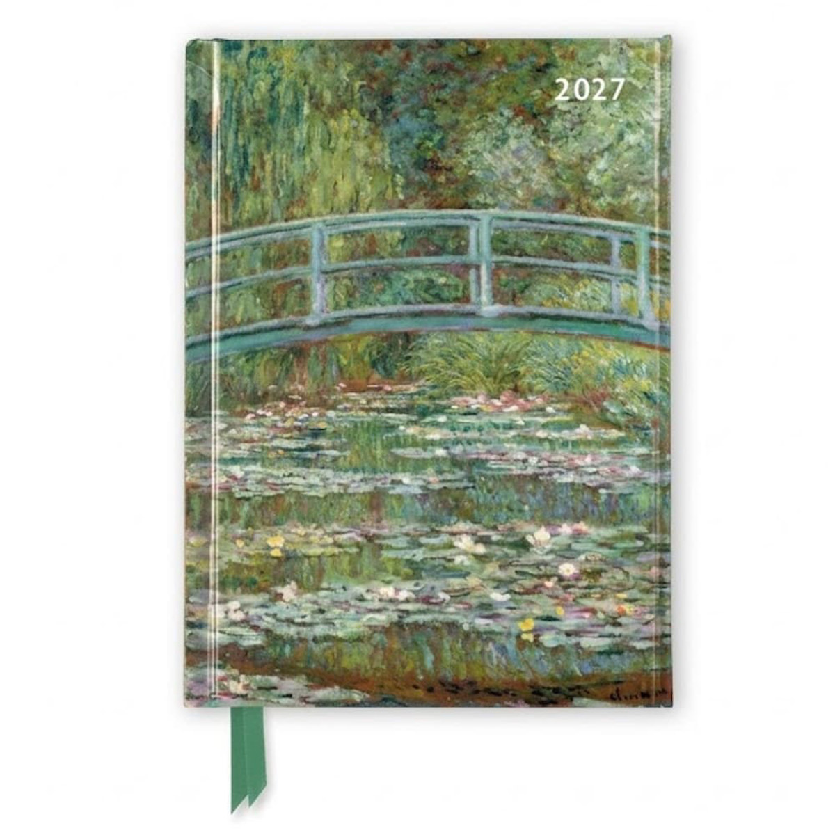 Εικόνα της Claude Monet: Bridge over a Pond of Water Lilies 2027 Luxury Pocket Diary Planner - Week to View