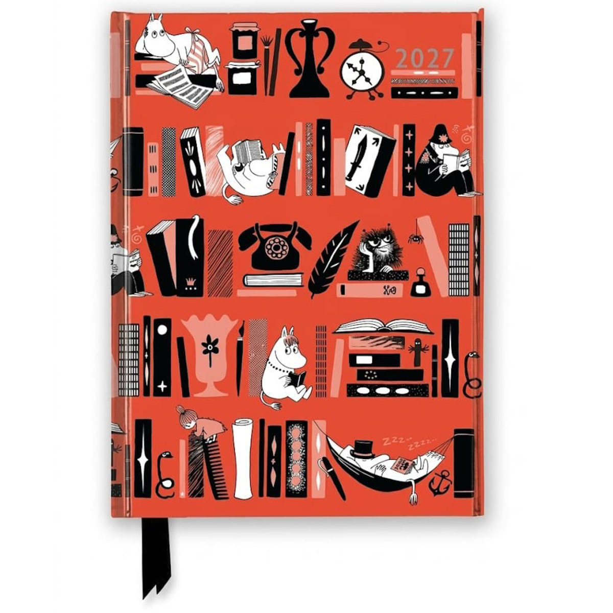 Εικόνα της Moomin Bookshelves 2027 Luxury Diary Planner - Page to View with Notes