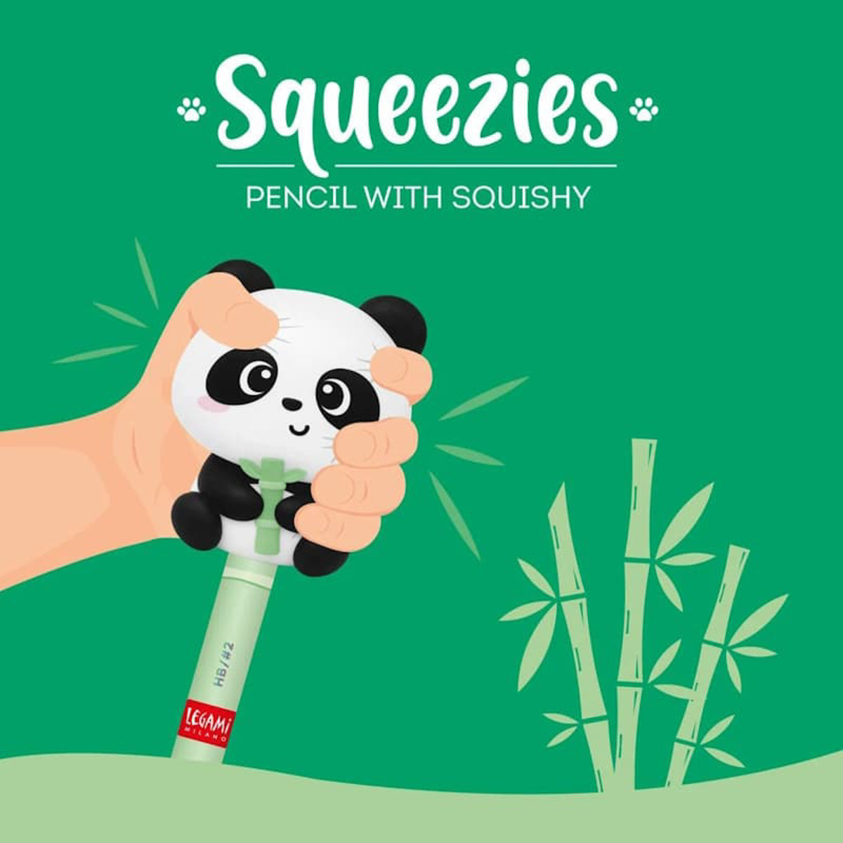 Εικόνα της Legami Μολύβι με Squishy Squeezies Panda HB Lead PSQ0001