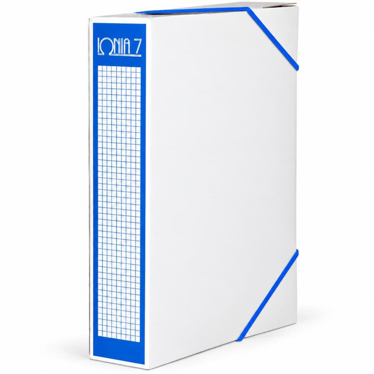 Εικόνα της Ιωνία κουτί λάστιχο 7x25x34cm. μπλε