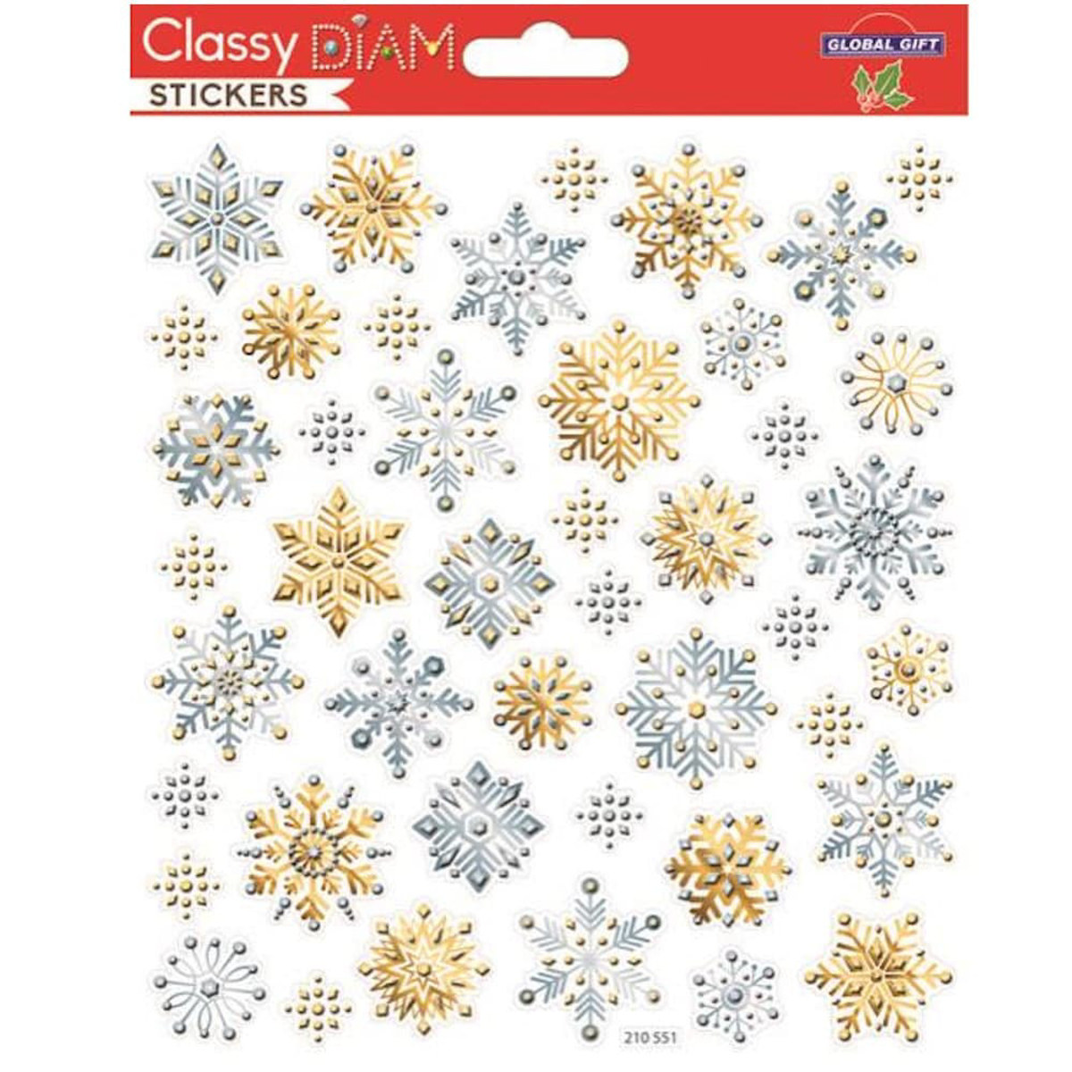 Εικόνα της Global Gift Αυτοκόλλητα Classy Christmas stickers 15x17cm 210551