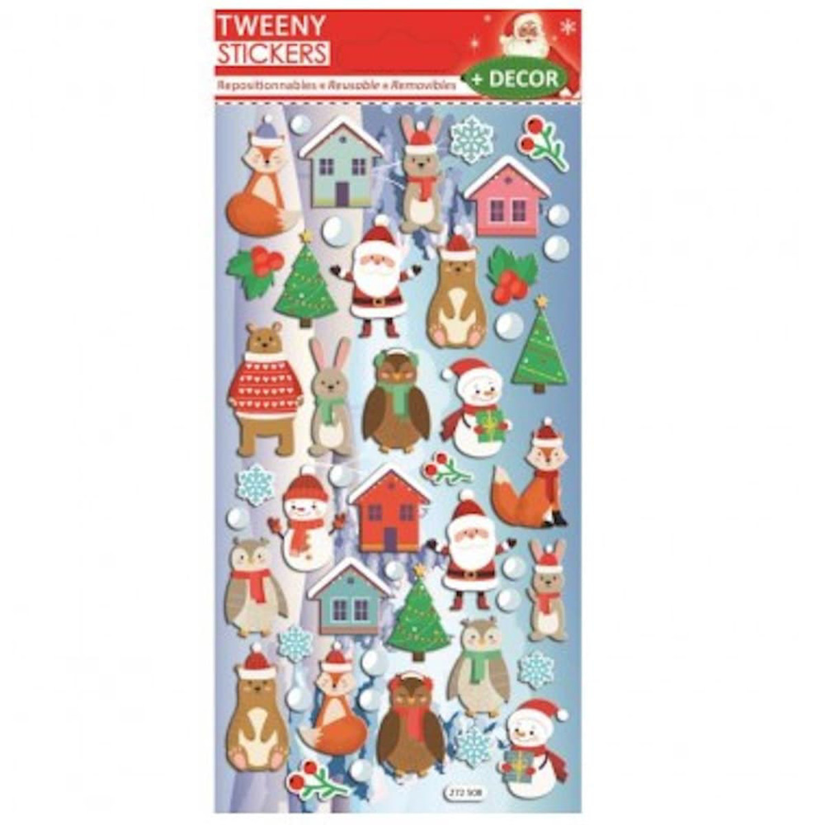 Εικόνα της Global Gift Αυτοκόλλητα Tweeny Decor Christmas stickers 9x17.5cm 272508