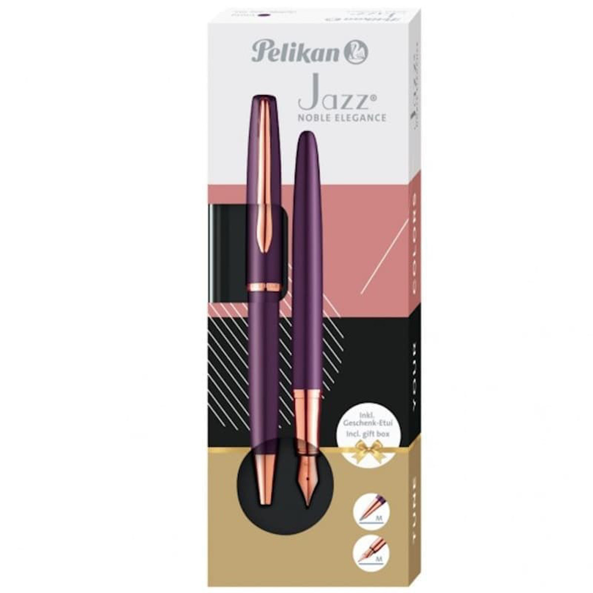 Εικόνα της Pelikan Σετ Στυλό με Πένα Jazz Noble Elegance Viola Gift Box  K/P36