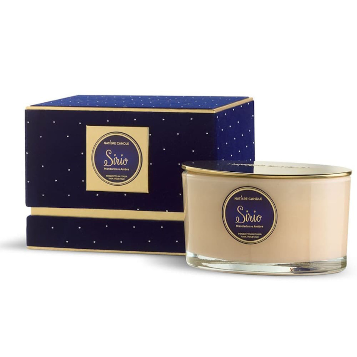 Εικόνα της Natural Candle Κερί "Sirio" Μανταρίνι & Τζίντζερ 400g 25254105