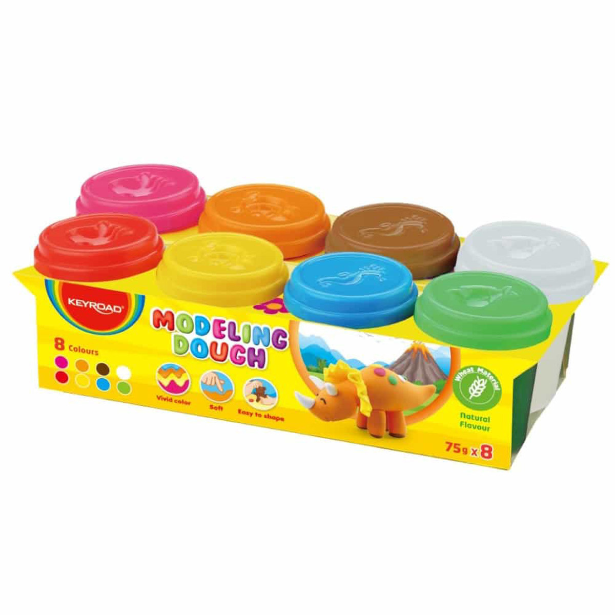 Εικόνα της Πλαστοζυμαράκι Modeling Dough Keyroad 8τεμ 6gr KR971722