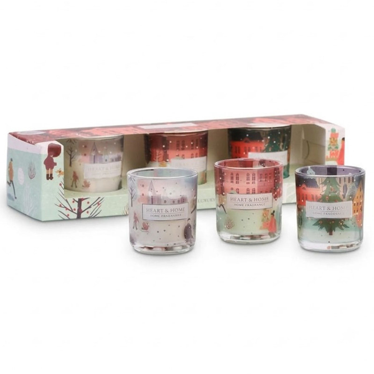 Εικόνα της Heart & Home Σετ δώρου Mini κεριά C01080002