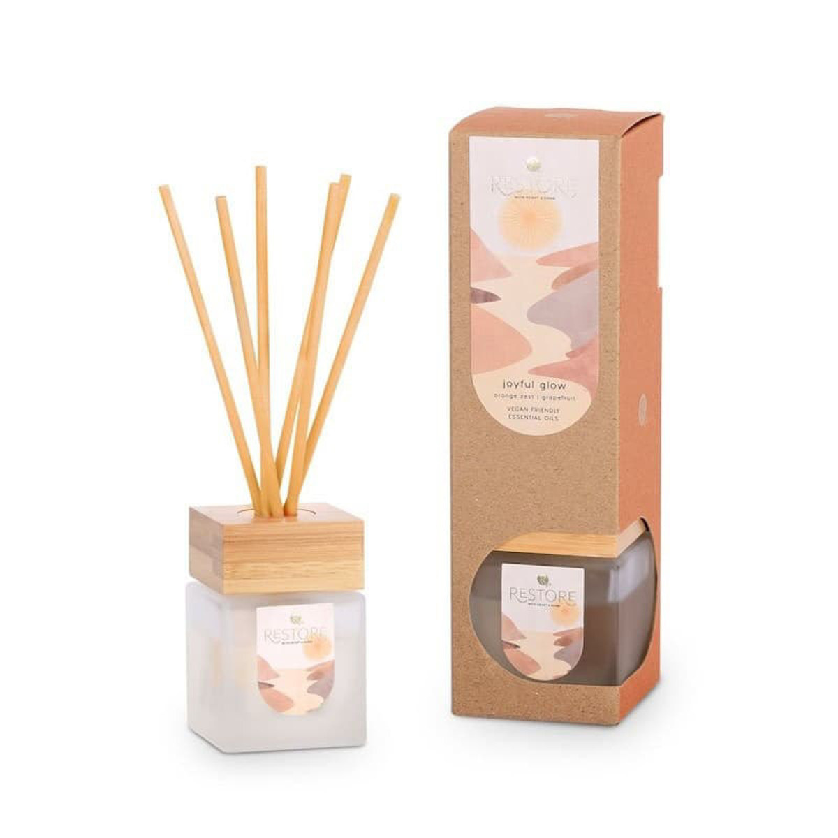 Εικόνα της Heart & Home Αρωματικό χώρου Restore Wellness με στικς Joyful Glow 70ml  R01150705