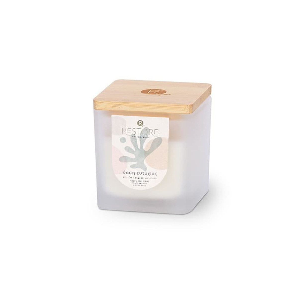 Εικόνα της Heart & Home Κερί Μικρό Restore Wellness "Όαση Ευτυχίας" 80g  R01220708